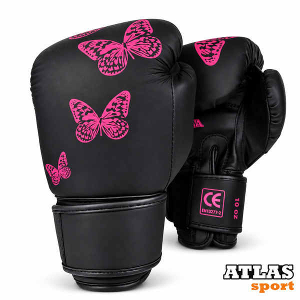 Rukavice_za_boks_Joya_roze_leptiri_final Dečije rukavice za boks Joya Butterfly Metal - Slika 1